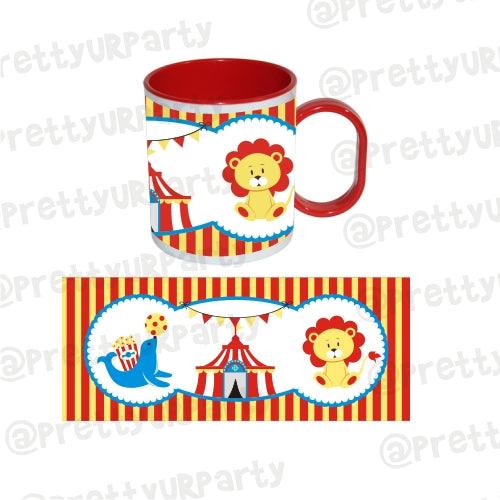 Personalised Inside Colour Carnival Mug THEME PARTIES Pretty UR Party