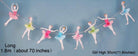 Ballerina Paper Garland DECORATIONS Pretty UR Party