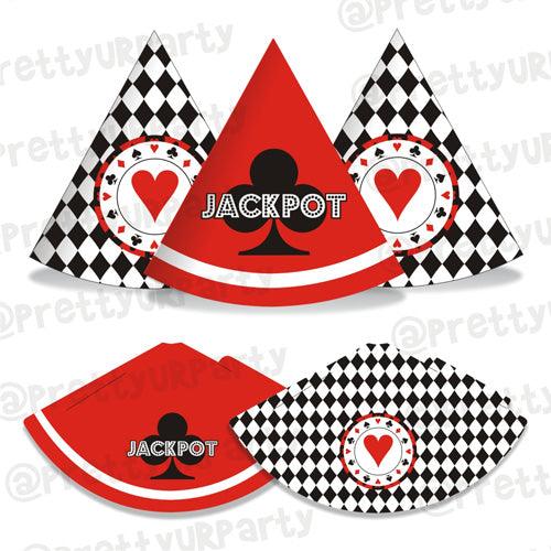 Casino Hats - Pack of 10 ALL PARTY SUPPLIES Pretty UR Party Default Title