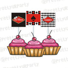 Casino Cupcake / Food Toppers ALL PARTY SUPPLIES Pretty UR Party