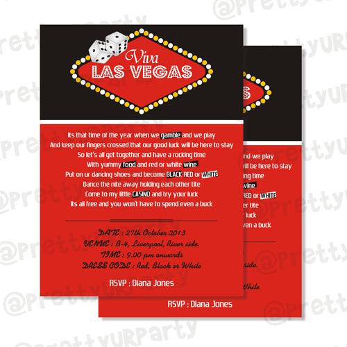 Casino Invitations ALL PARTY SUPPLIES Pretty UR Party