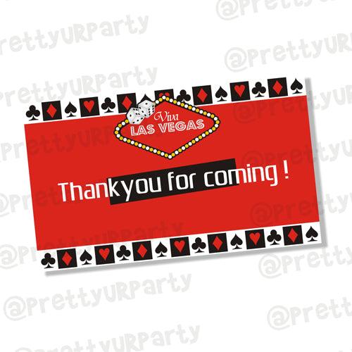 Casino  Thank you Tags ALL PARTY SUPPLIES Pretty UR Party Default Title
