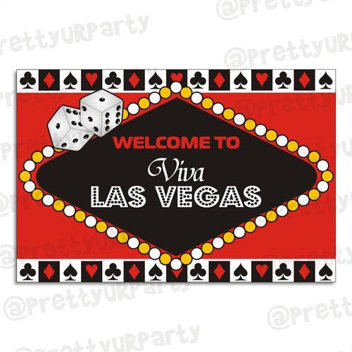 Casino Entrance Banner / Door Sign ALL PARTY SUPPLIES Pretty UR Party Default Title