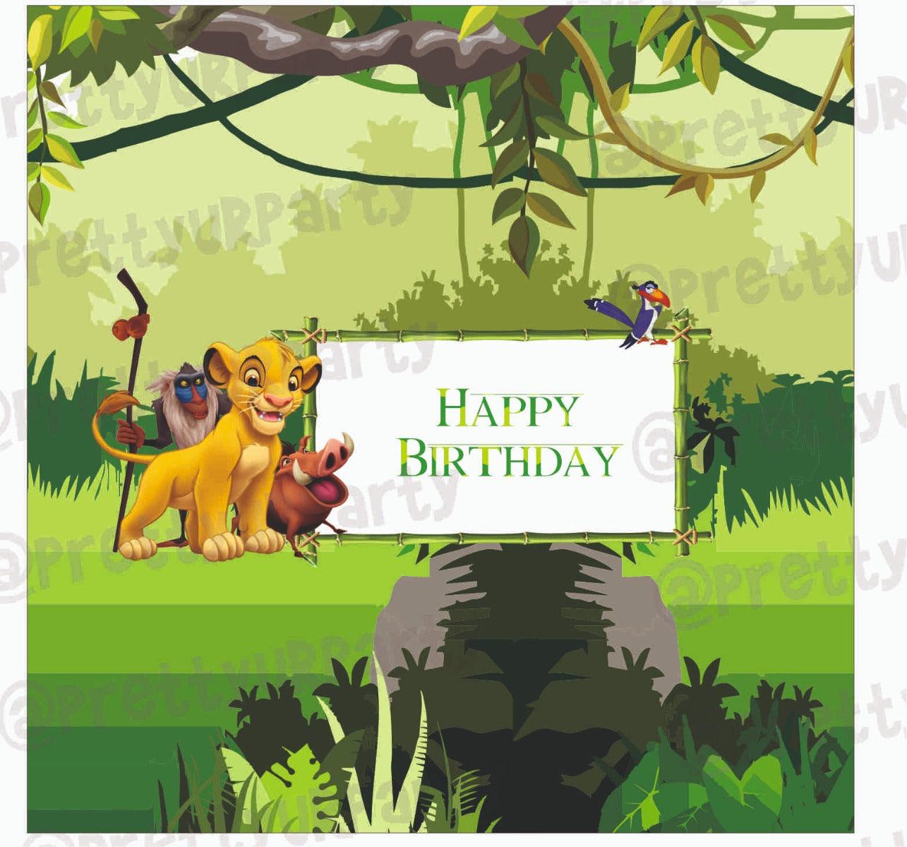 Lion King Theme Chocolate Wrappers THEME PARTIES Pretty UR Party Default Title