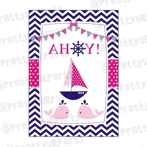 Girly Nautical Centerpieces - Pack of 2 THEME PARTIES Pretty UR Party Default Title