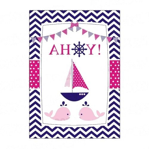 Girly Nautical Centerpieces - Pack of 2