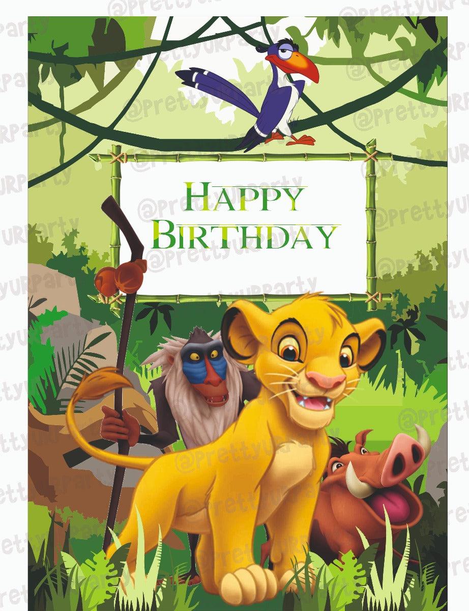 Lion King Theme Centerpieces - Pack of 2 THEME PARTIES Pretty UR Party Default Title