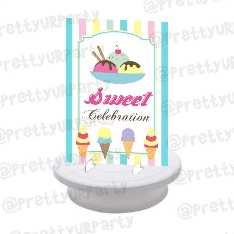 Ice Cream Theme Centerpieces - Pack of 2 THEME PARTIES Pretty UR Party