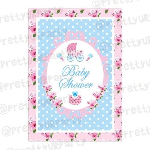 Shabby Chic Baby Shower Centerpieces - Pack of 2 BABY SHOWER Pretty UR Party Default Title