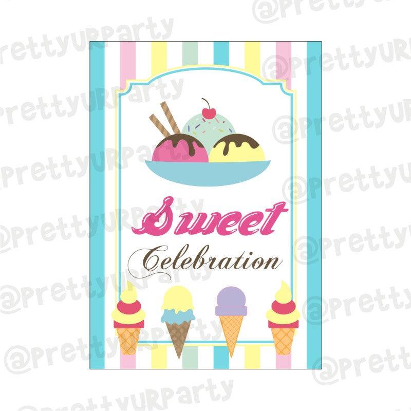 Ice Cream Theme Centerpieces - Pack of 2 THEME PARTIES Pretty UR Party Default Title