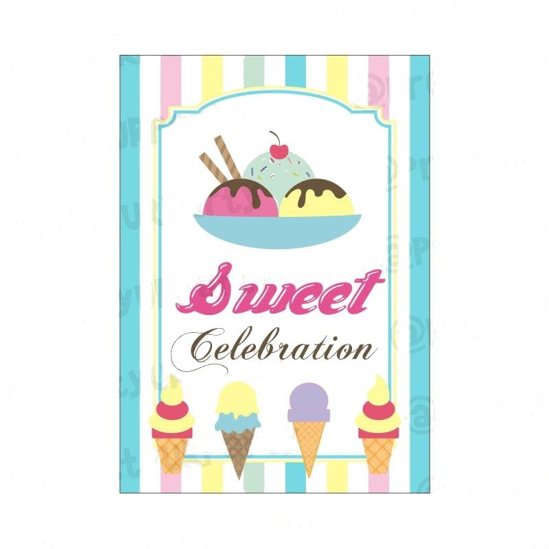 Ice Cream Theme Centerpieces - Pack of 2