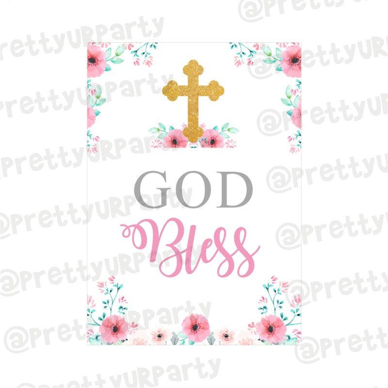 Baptism Pink Theme Centerpieces - Pack of 2 ALL PARTY SUPPLIES Pretty UR Party Default Title