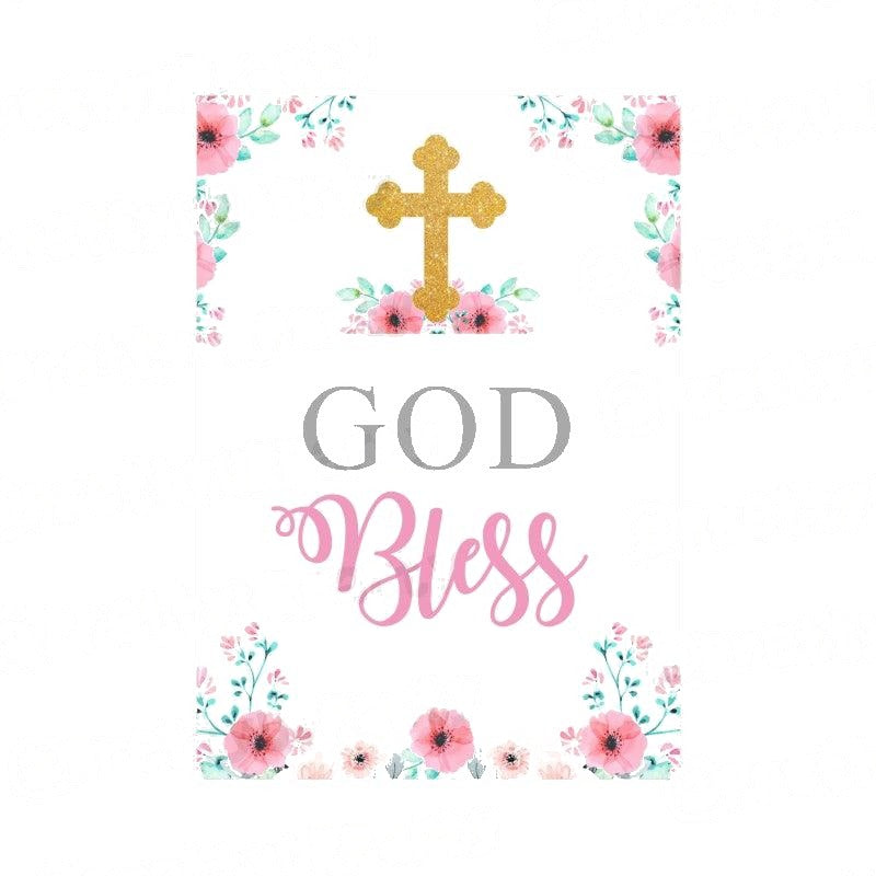 Baptism Pink Theme Centerpieces - Pack of 2