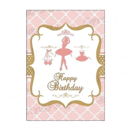 Pink and Gold Ballet Centerpieces - Pack of 2
