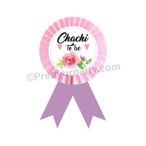 Handcrafted Chachi to be Rosette Badge BABY SHOWER Pretty UR Party