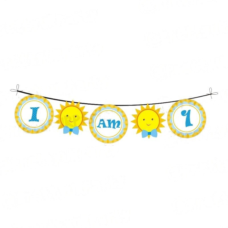 Sunshine Theme High Chair Banner