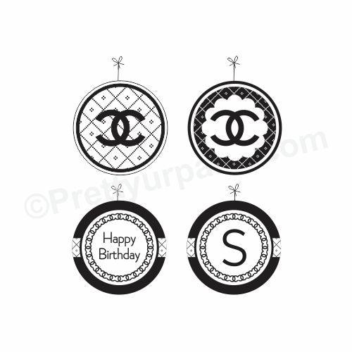Chanel Theme Danglers THEME PARTIES Pretty UR Party Default Title