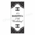 Chanel Theme Door Banner THEME PARTIES Pretty UR Party
