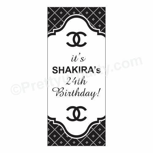 Chanel Theme Door Banner THEME PARTIES Pretty UR Party
