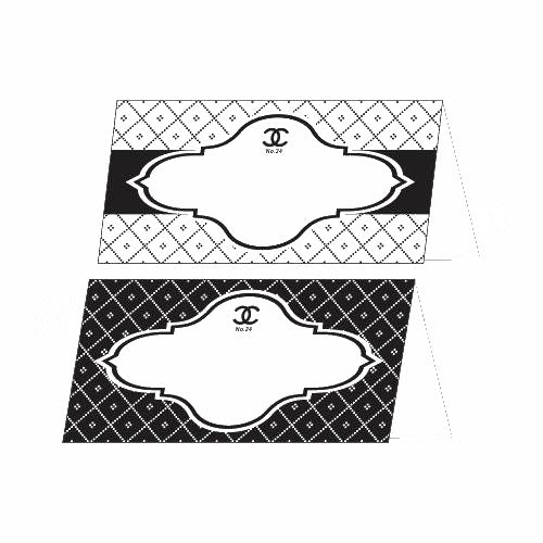 Chanel Theme Food Labels / Buffet Table Cards