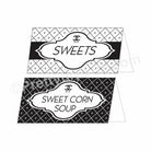 Chanel Theme Food Labels / Buffet Table Cards THEME PARTIES Pretty UR Party