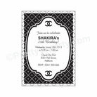 Chanel Theme Invitations ALL PARTY SUPPLIES Pretty UR Party Default Title