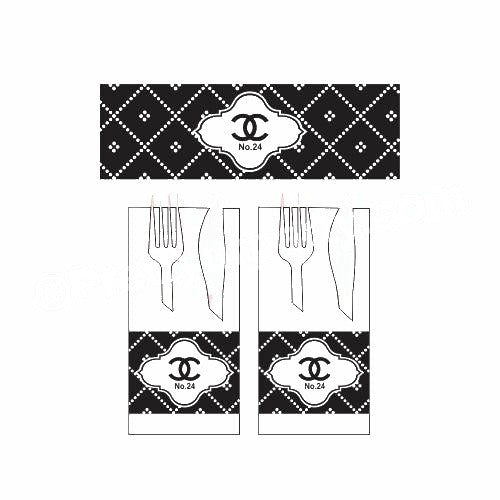 Chanel Theme Napkin Rings