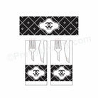Chanel Theme Napkin Rings THEME PARTIES Pretty UR Party Default Title