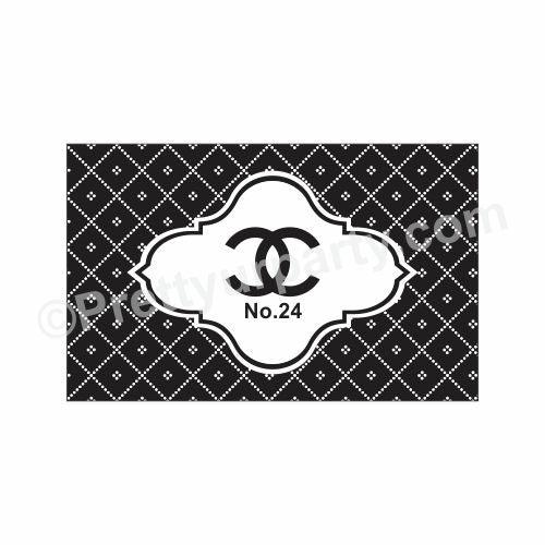 Chanel Theme Table Mats THEME PARTIES Pretty UR Party Default Title