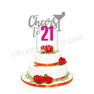 21st Birthday Cake Topper HANDCRAFTED Pretty UR Party