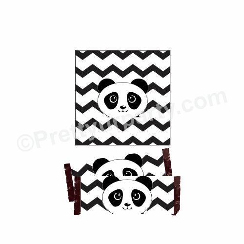 Panda Theme Chocolate Wrappers THEME PARTIES Pretty UR Party Default Title
