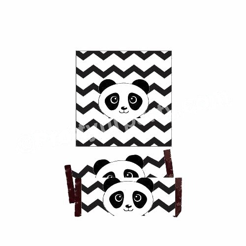 Panda Theme Chocolate Wrappers