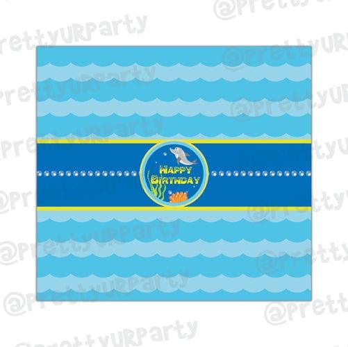 Under the Sea Chocolate Wrappers THEME PARTIES Pretty UR Party Default Title