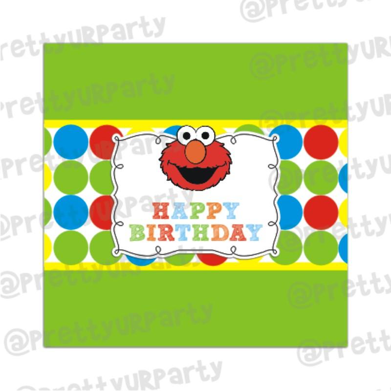 Elmo Theme Chocolate Wrappers THEME PARTIES Pretty UR Party Default Title