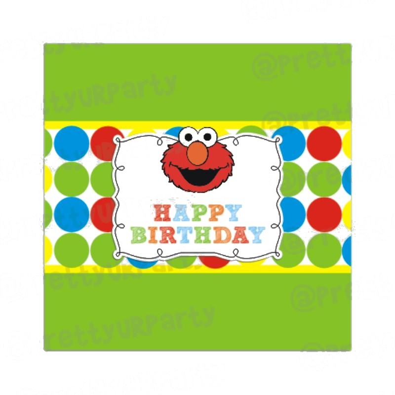 Elmo Theme Chocolate Wrappers