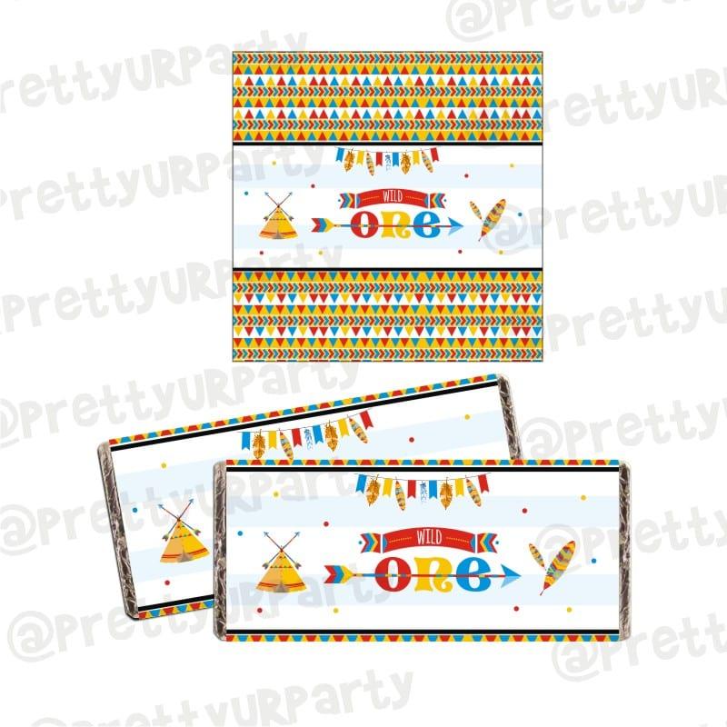 Wild One Theme Chocolate Wrappers ALL PARTY SUPPLIES Pretty UR Party Default Title