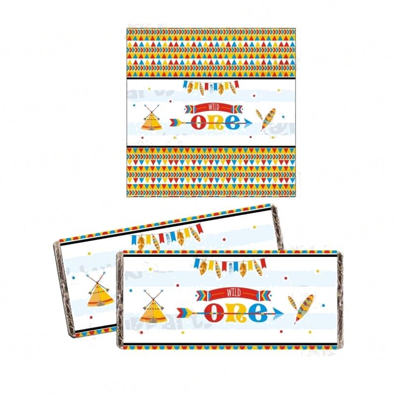Wild One Theme Chocolate Wrappers