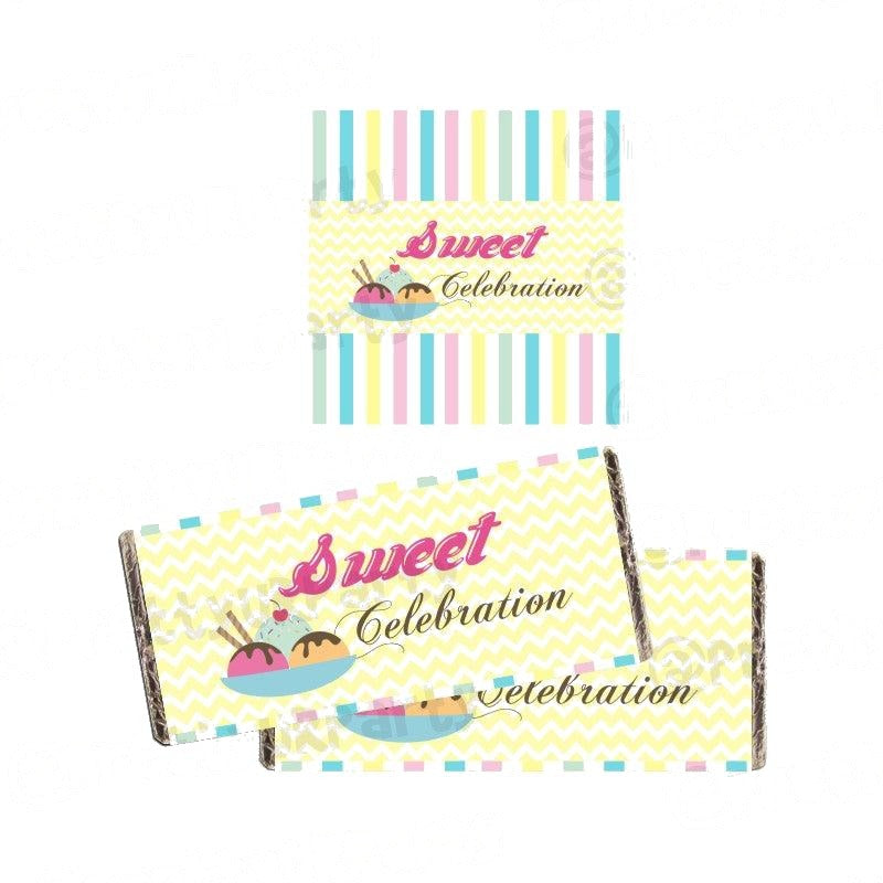 Ice Cream Theme Chocolate Wrappers