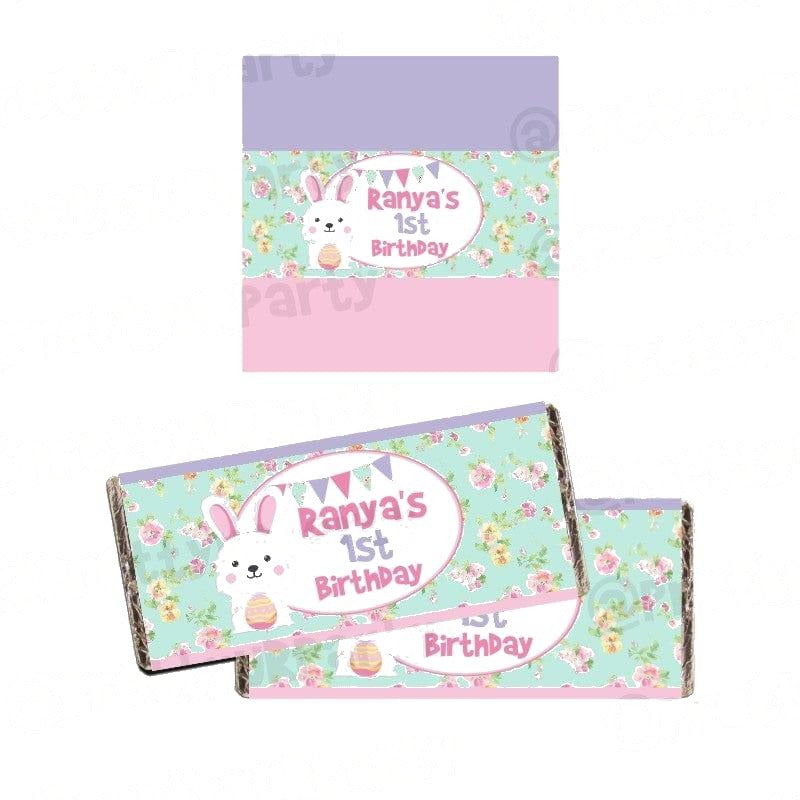 Some Bunny is One Theme Chocolate Wrappers