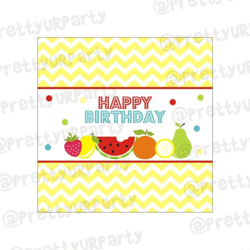 Tutti Fruity Theme Chocolate Wrappers THEME PARTIES Pretty UR Party Default Title