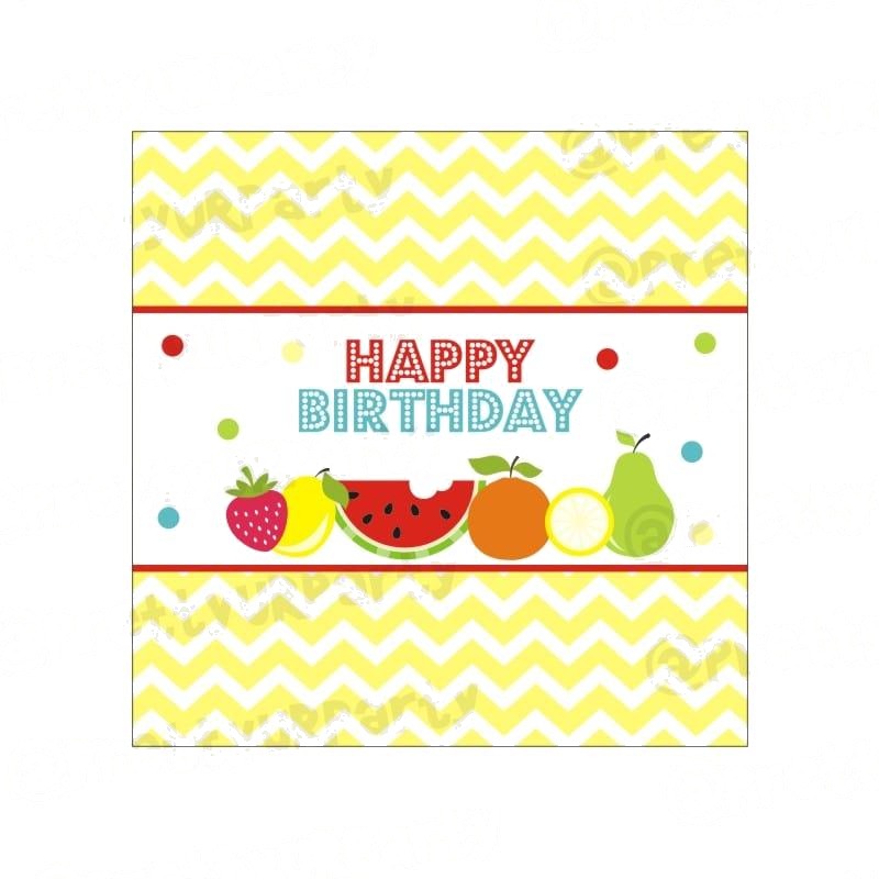 Tutti Fruity Theme Chocolate Wrappers