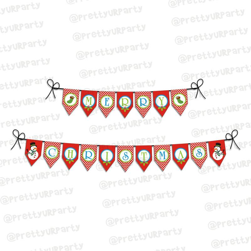 Christmas Bunting ALL PARTY SUPPLIES Pretty UR Party
