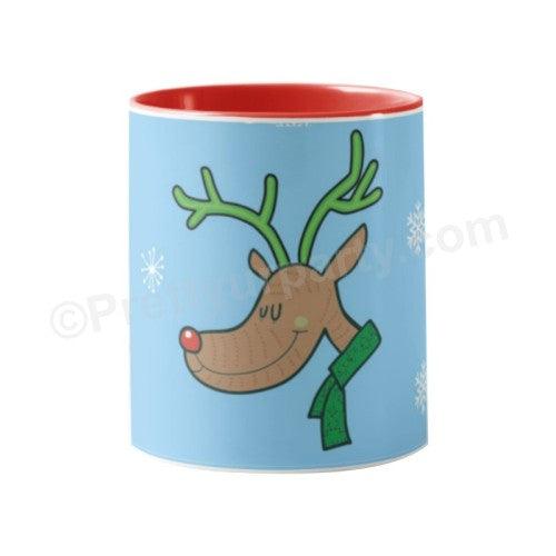 Christmas Reindeer Mug ALL PARTY SUPPLIES Pretty UR Party White Mug Without Name