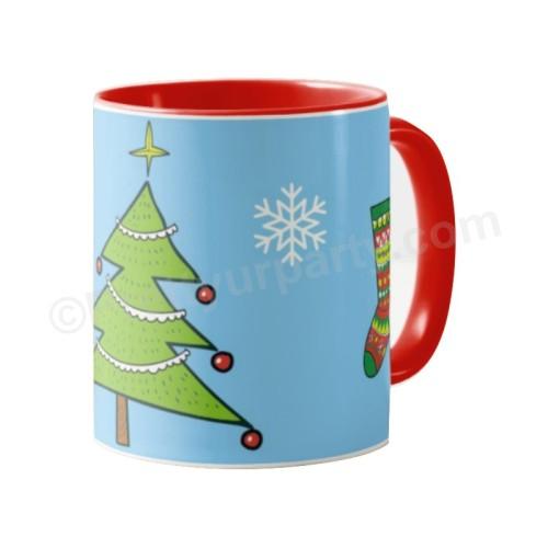 Christmas Tree Decorations Mug ALL PARTY SUPPLIES Pretty UR Party White Mug Without Name