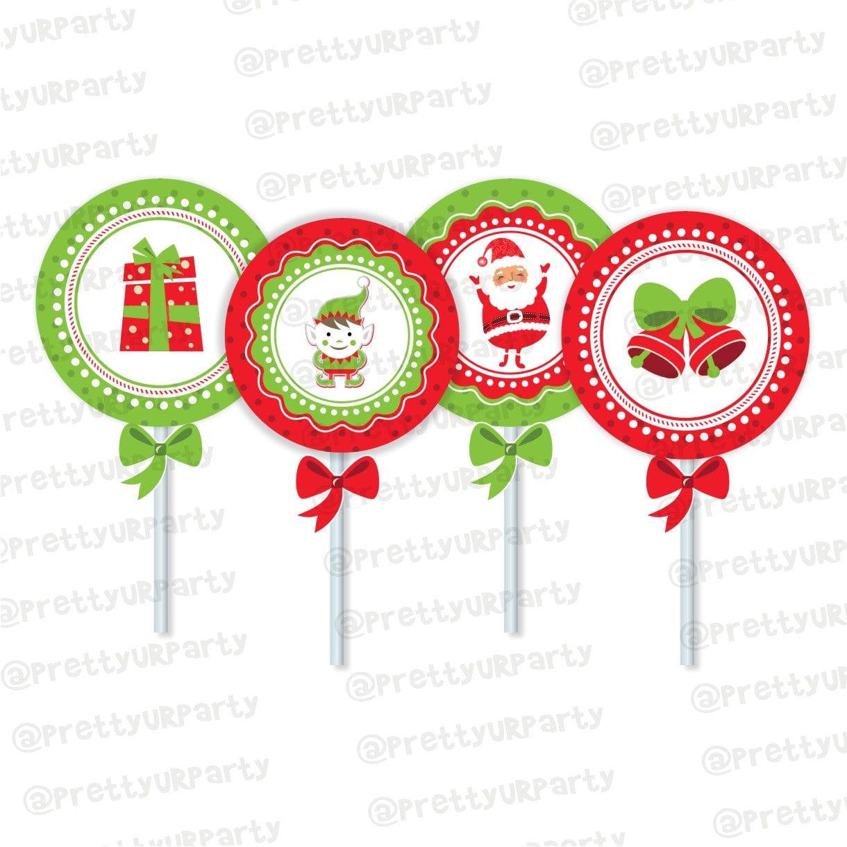 Christmas Cupcake / Food Toppers ALL PARTY SUPPLIES Pretty UR Party Default Title
