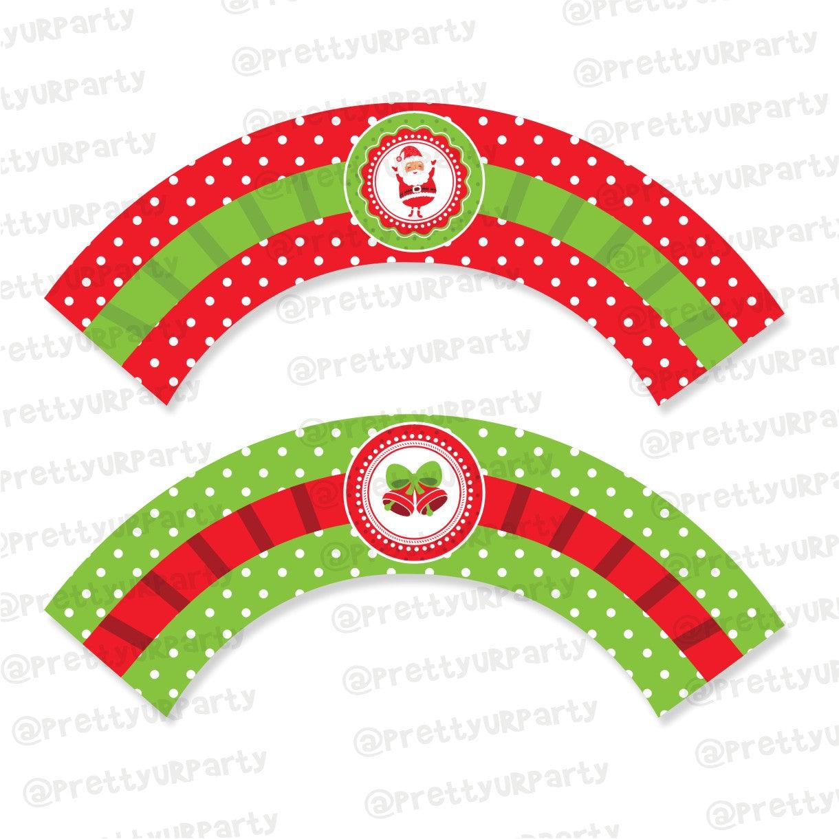 Christmas Cupcake Wrappers ALL PARTY SUPPLIES Pretty UR Party Default Title