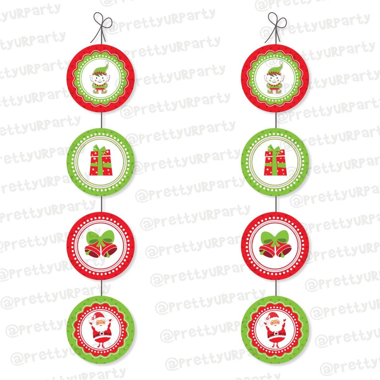 Christmas Centerpiecs - Pack of 2 ALL PARTY SUPPLIES Pretty UR Party