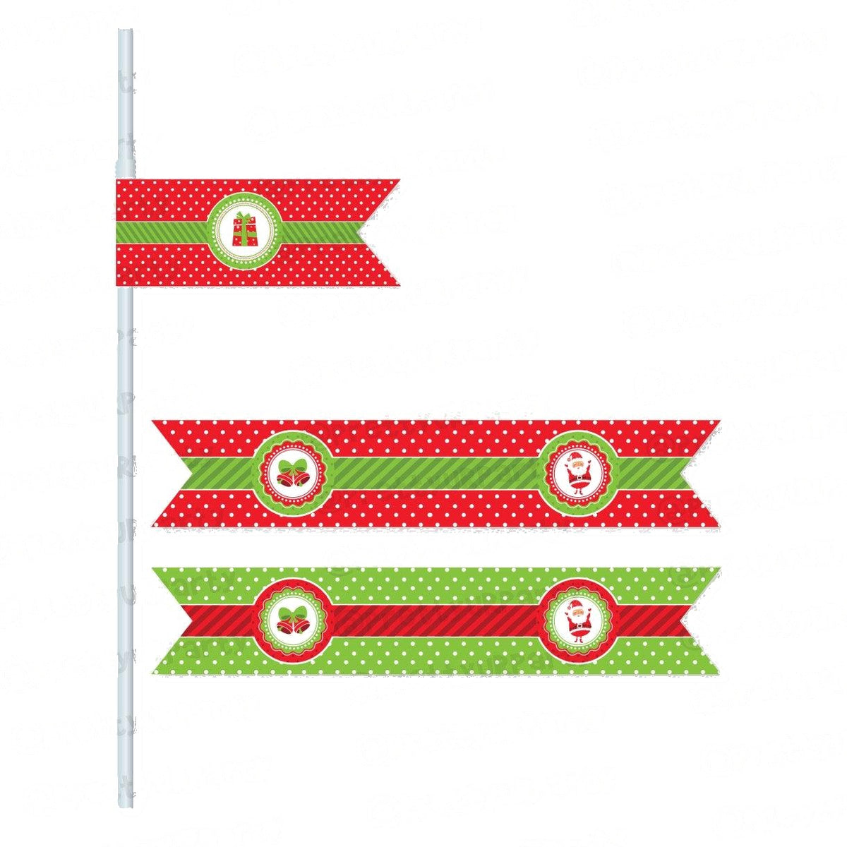 Christmas Drink Straws