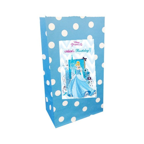 Cinderella Popcorn Bag - Pack of 10 ACCESSORIES Pretty UR Party With Name
