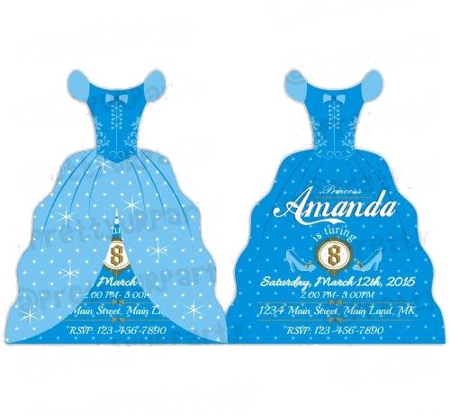 Cinderella Inspired Invitations 03